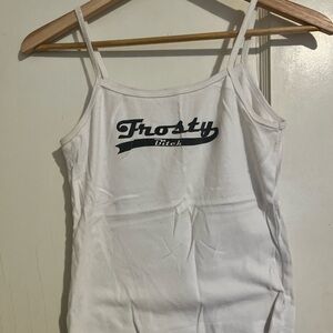 White Spaghetti Strap Top